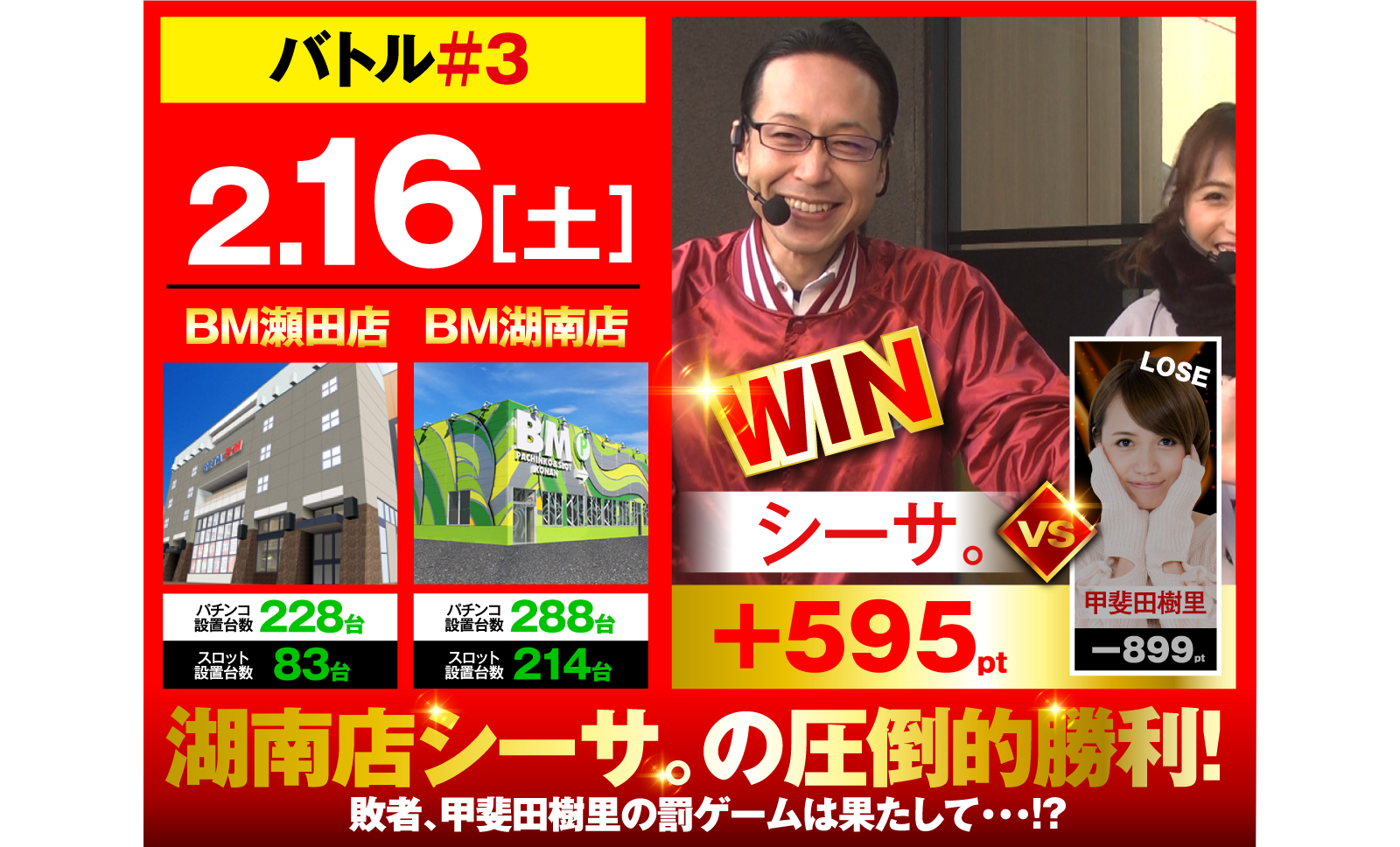 バトル3回戦　対戦結果